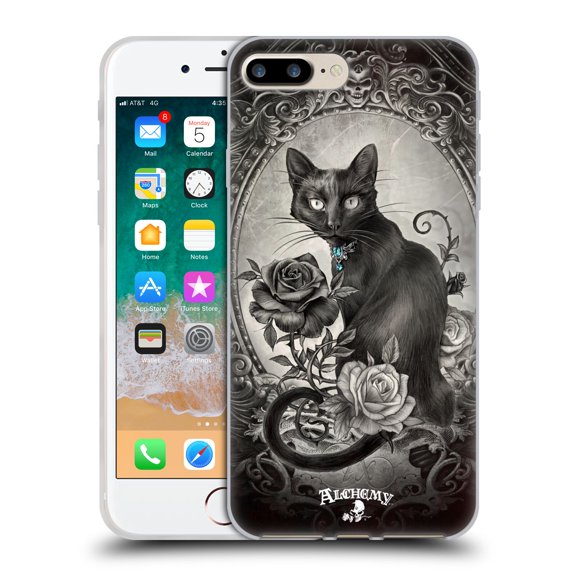 Head Case Designs Officially Licensed Alchemy Gothic Cats Paracelsus Soft Gel Case Compatible with Apple iPhone 7 Plus / iPhone 8 Plus