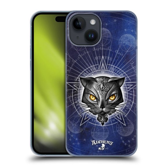 Head Case Designs Officially Licensed Alchemy Gothic Cats Star Of Ailouros Hard Back Case Compatible with Apple iPhone 15