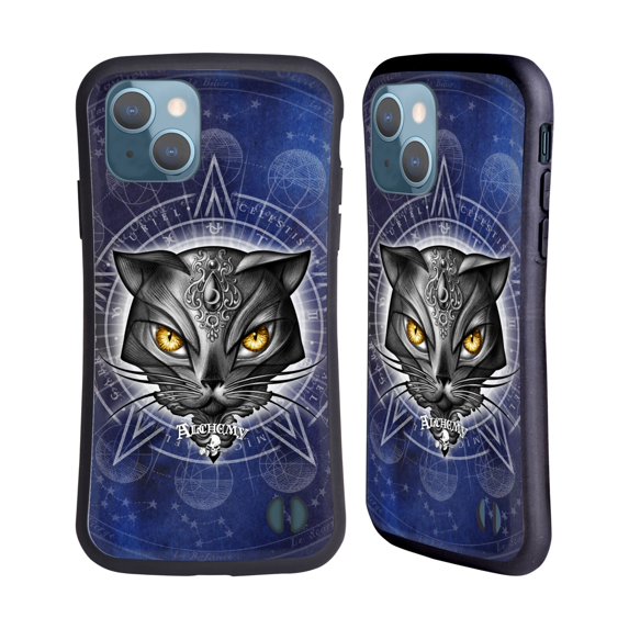 Head Case Designs Officially Licensed Alchemy Gothic Cats Star Of Ailouros Hybrid Case Compatible with Apple iPhone 13