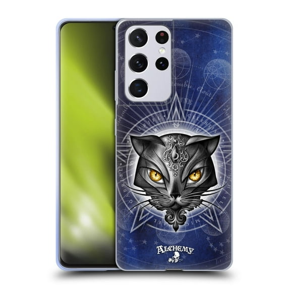 Head Case Designs Officially Licensed Alchemy Gothic Cats Star Of Ailouros Soft Gel Case Compatible with Samsung Galaxy S21 Ultra 5G