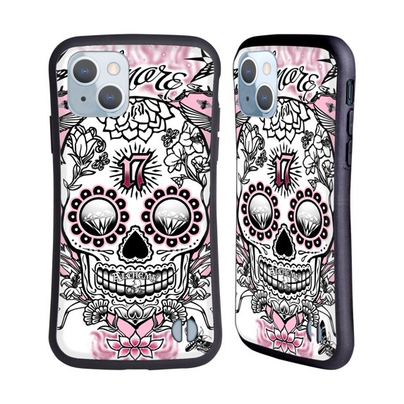Head Case Designs Officially Licensed Alchemy Gothic Skull Amore Hybrid Case Compatible with Apple iPhone 14