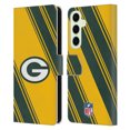 thumbnail image 1 of Head Case Designs NFL Green Bay Packers Artwork Stripes Leather Book Wallet Case Cover For Samsung Galaxy S25+, 1 of 6