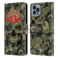 thumbnail image 1 of Head Case Designs Officially Licensed Alchemy Gothic Skull Camo Skull Leather Book Wallet Case Cover Compatible with Apple iPhone 14, 1 of 6