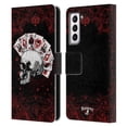 thumbnail image 1 of Head Case Designs Officially Licensed Alchemy Gothic Skull And Cards Aces Of Anarchy Leather Book Wallet Case Cover Compatible with Samsung Galaxy S21 5G, 1 of 6