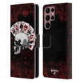 thumbnail image 1 of Head Case Designs Officially Licensed Alchemy Gothic Skull And Cards Aces Of Anarchy Leather Book Wallet Case Cover Compatible with Samsung Galaxy S22 Ultra 5G, 1 of 6