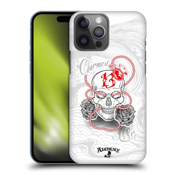 Head Case Designs Officially Licensed Alchemy Gothic Skull Charmed Life Locket Hard Back Case Compatible with Apple iPhone 14 Pro Max