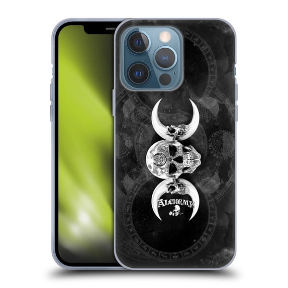 Head Case Designs Officially Licensed Alchemy Gothic Skull Dark Goddess Moon Soft Gel Case Compatible with Apple iPhone 13 Pro