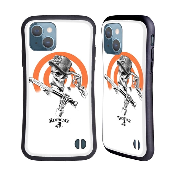 Head Case Designs Officially Licensed Alchemy Gothic Skull Dead Droog Hybrid Case Compatible with Apple iPhone 13