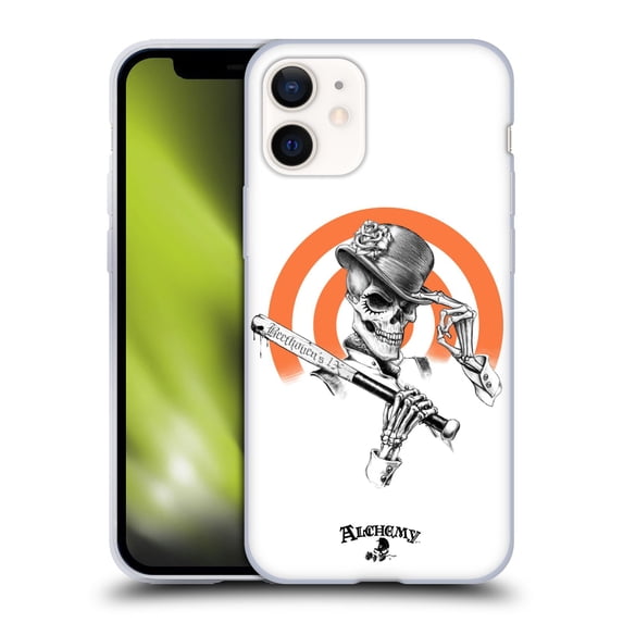 Head Case Designs Officially Licensed Alchemy Gothic Skull Dead Droog Soft Gel Case Compatible with Apple iPhone 12 Mini