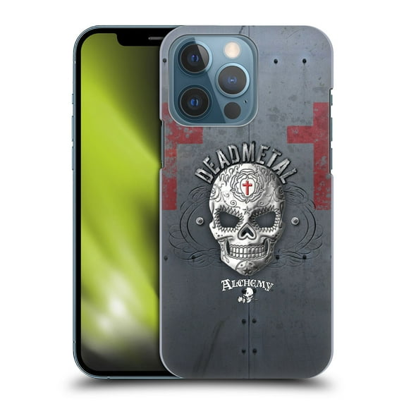 Head Case Designs Officially Licensed Alchemy Gothic Skull Dead Metal Hard Back Case Compatible with Apple iPhone 13 Pro