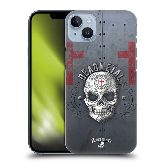 Head Case Designs Officially Licensed Alchemy Gothic Skull Dead Metal Hard Back Case Compatible with Apple iPhone 14 Plus