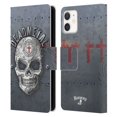 thumbnail image 1 of Head Case Designs Officially Licensed Alchemy Gothic Skull Dead Metal Leather Book Wallet Case Cover Compatible with Apple iPhone 12 Mini, 1 of 6