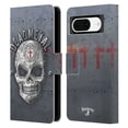 thumbnail image 1 of Head Case Designs Officially Licensed Alchemy Gothic Skull Dead Metal Leather Book Wallet Case Cover Compatible with Google Pixel 8, 1 of 6