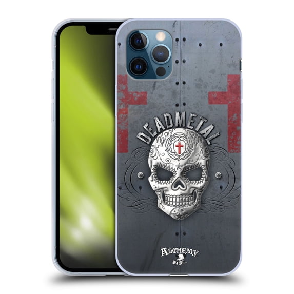 Head Case Designs Officially Licensed Alchemy Gothic Skull Dead Metal Soft Gel Case Compatible with Apple iPhone 12 / iPhone 12 Pro