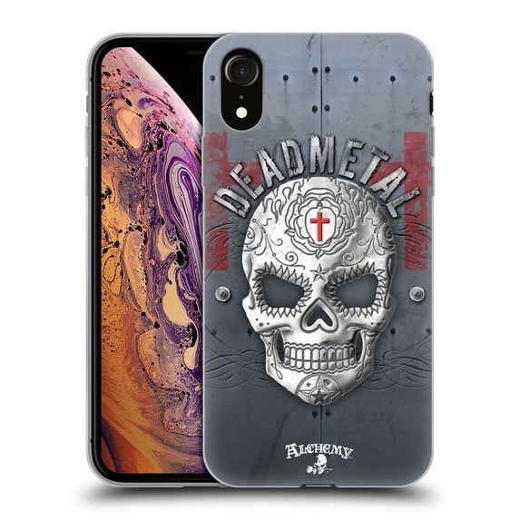 Head Case Designs Officially Licensed Alchemy Gothic Skull Dead Metal Soft Gel Case Compatible with Apple iPhone XR