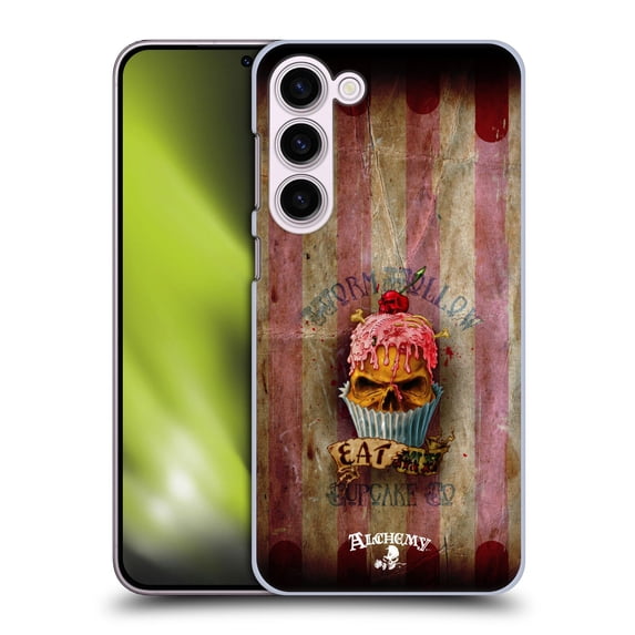 Head Case Designs Officially Licensed Alchemy Gothic Skull Eat Me Cupcake Hard Back Case Compatible with Samsung Galaxy S23+ 5G