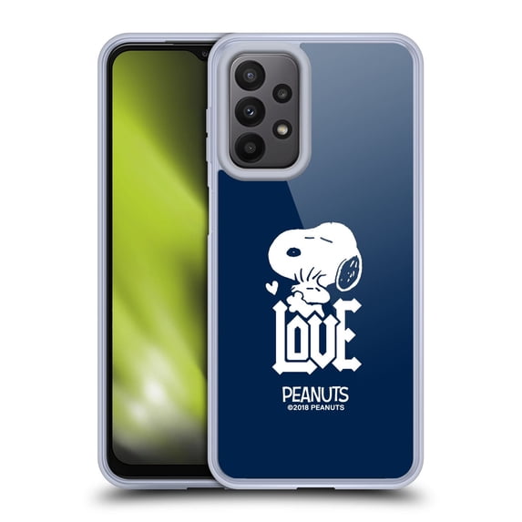 Head Case Designs Peanuts Rock Tees Snoopy Woodstock Love Soft Gel Case for Samsung Galaxy A23 / 5G (2022)