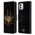 thumbnail image 1 of Head Case Designs Officially Licensed Alchemy Gothic Skull Gentlemens Club Leather Book Wallet Case Cover Compatible with Apple iPhone 11, 1 of 6