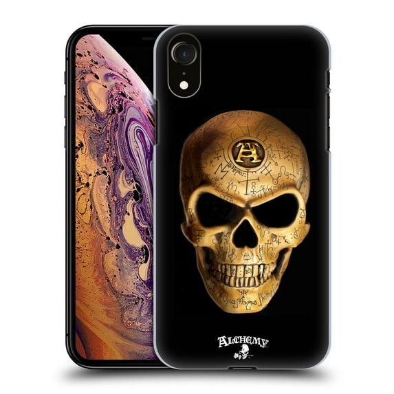 Head Case Designs Officially Licensed Alchemy Gothic Skull Omega Hard Back Case Compatible with Apple iPhone XR