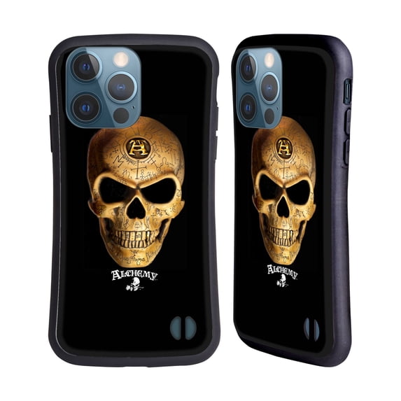 Head Case Designs Officially Licensed Alchemy Gothic Skull Omega Hybrid Case Compatible with Apple iPhone 13 Pro