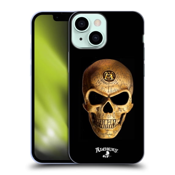 Head Case Designs Officially Licensed Alchemy Gothic Skull Omega Soft Gel Case Compatible with Apple iPhone 13 Mini