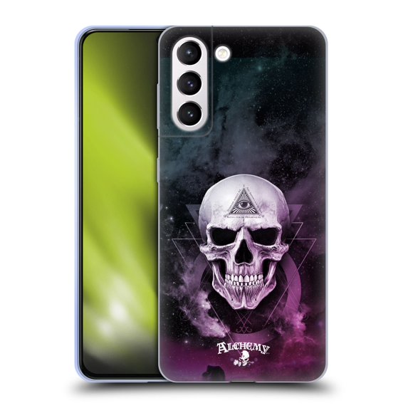 Head Case Designs Officially Licensed Alchemy Gothic Skull The Void Geometric Soft Gel Case Compatible with Samsung Galaxy S21+ 5G