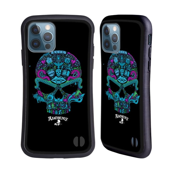 Head Case Designs Officially Licensed Alchemy Gothic Skull Toil N Trouble Hybrid Case Compatible with Apple iPhone 12 / iPhone 12 Pro