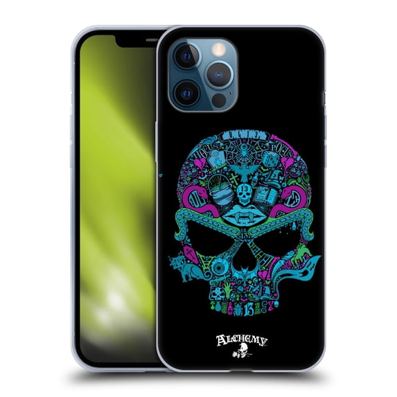 Head Case Designs Officially Licensed Alchemy Gothic Skull Toil N Trouble Soft Gel Case Compatible with Apple iPhone 12 Pro Max