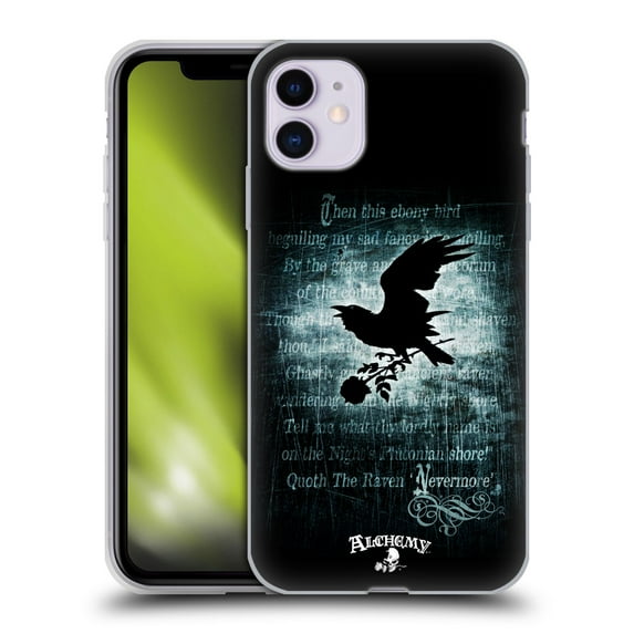 Head Case Designs Officially Licensed Alchemy Gothic Wing Nevermore Soft Gel Case Compatible with Apple iPhone 11