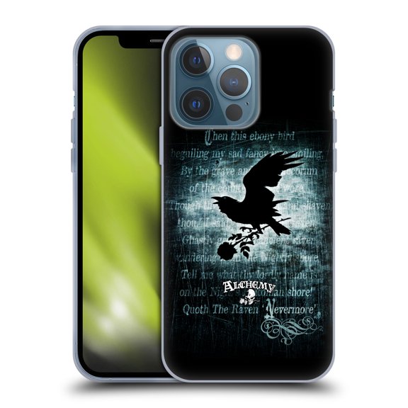 Head Case Designs Officially Licensed Alchemy Gothic Wing Nevermore Soft Gel Case Compatible with Apple iPhone 13 Pro