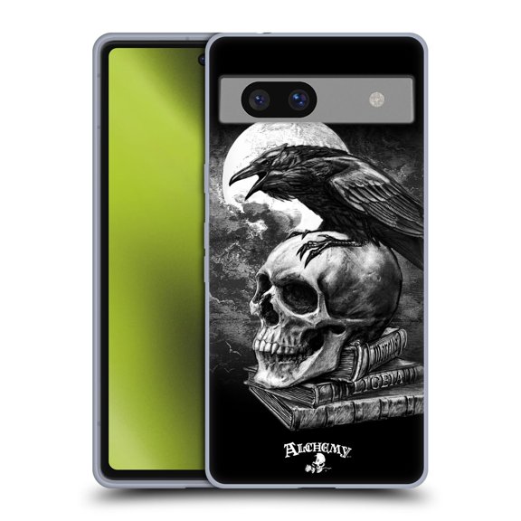 Head Case Designs Officially Licensed Alchemy Gothic Wing Poe's Raven Soft Gel Case Compatible with Google Pixel 7a