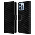 thumbnail image 1 of Head Case Designs Officially Licensed Alyn Spiller Carbon Fiber Plaid Leather Book Wallet Case Cover Compatible with Apple iPhone 13 Pro Max, 1 of 6