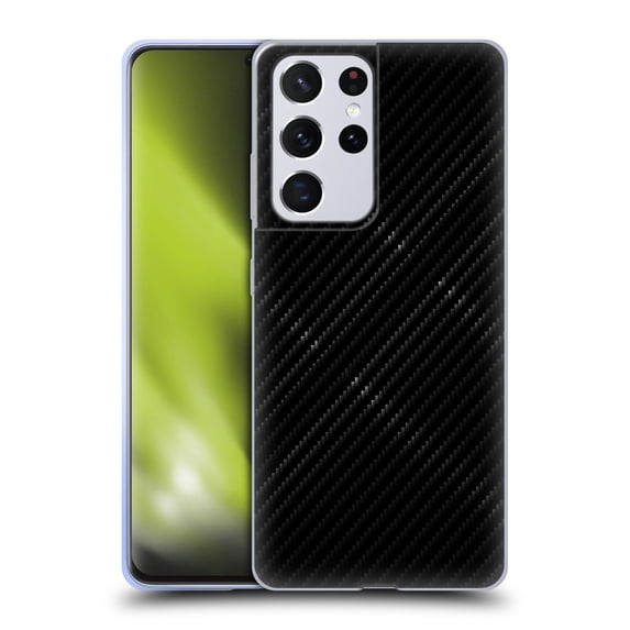Head Case Designs Officially Licensed Alyn Spiller Carbon Fiber Plaid Soft Gel Case Compatible with Samsung Galaxy S21 Ultra 5G