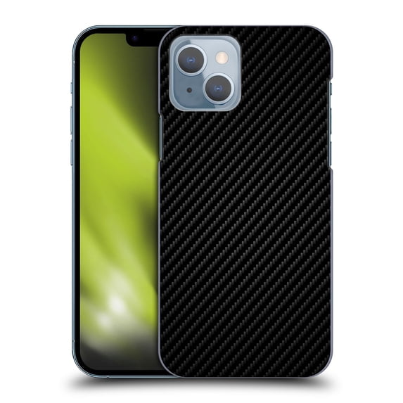 Head Case Designs Officially Licensed Alyn Spiller Carbon Fiber Plain Hard Back Case Compatible with Apple iPhone 14