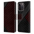 thumbnail image 1 of Head Case Designs Officially Licensed Alyn Spiller Carbon Fiber Stitch Leather Book Wallet Case Cover Compatible with Apple iPhone 15 Pro, 1 of 6