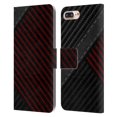 thumbnail image 1 of Head Case Designs Officially Licensed Alyn Spiller Carbon Fiber Stitch Leather Book Wallet Case Cover Compatible with Apple iPhone 7 Plus / iPhone 8 Plus, 1 of 6