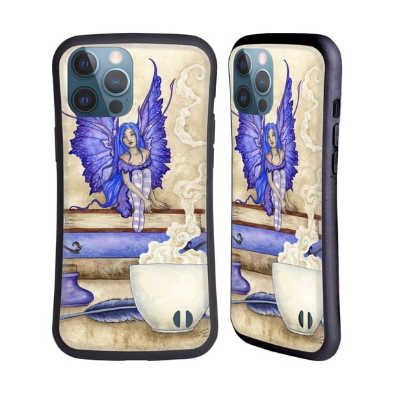 Head Case Designs Officially Licensed Amy Brown Lovely Fairies Blue Pixie Hybrid Case Compatible with Apple iPhone 13 Pro Max