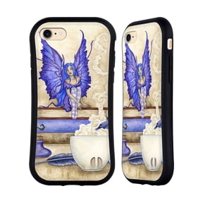 Head Case Designs Officially Licensed Amy Brown Lovely Fairies Blue Pixie Hybrid Case Compatible with Apple iPhone 7 / 8 / SE 2020 & 2022