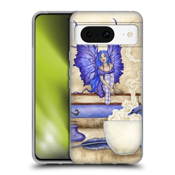 Head Case Designs Officially Licensed Amy Brown Lovely Fairies Blue Pixie Soft Gel Case Compatible with Google Pixel 8