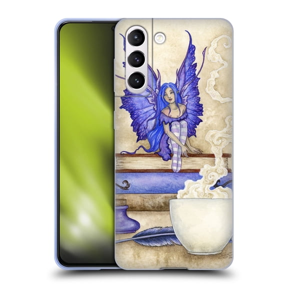 Head Case Designs Officially Licensed Amy Brown Lovely Fairies Blue Pixie Soft Gel Case Compatible with Samsung Galaxy S21 5G