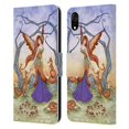 thumbnail image 1 of Head Case Designs Officially Licensed Amy Brown Lovely Fairies Foxy Fairy Leather Book Wallet Case Cover Compatible with Apple iPhone XR, 1 of 6