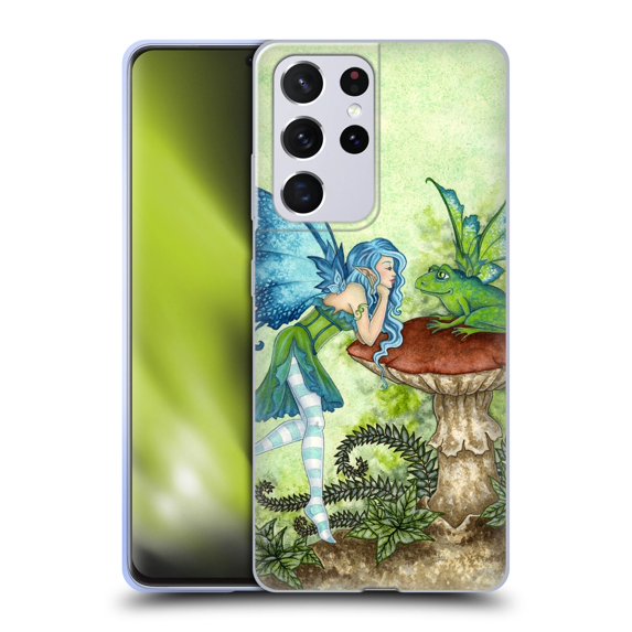 Head Case Designs Officially Licensed Amy Brown Pixies Frog Gossip Soft Gel Case Compatible with Samsung Galaxy S21 Ultra 5G