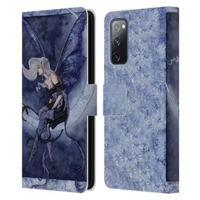 Head Case Designs Officially Licensed Amy Brown Pixies Moonsprite Leather Book Wallet Case Cover Compatible with Samsung Galaxy S20 FE / 5G
