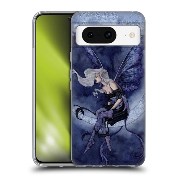 Head Case Designs Officially Licensed Amy Brown Pixies Moonsprite Soft Gel Case Compatible with Google Pixel 8