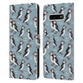 thumbnail image 1 of Head Case Designs Officially Licensed Andrea Lauren Design Birds Puffins Leather Book Wallet Case Cover Compatible with Samsung Galaxy S10+ / S10 Plus, 1 of 6
