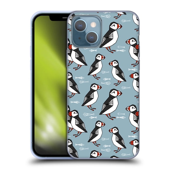 Head Case Designs Officially Licensed Andrea Lauren Design Birds Puffins Soft Gel Case Compatible with Apple iPhone 13