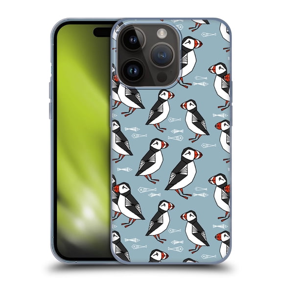 Head Case Designs Officially Licensed Andrea Lauren Design Birds Puffins Soft Gel Case Compatible with Apple iPhone 15 Pro