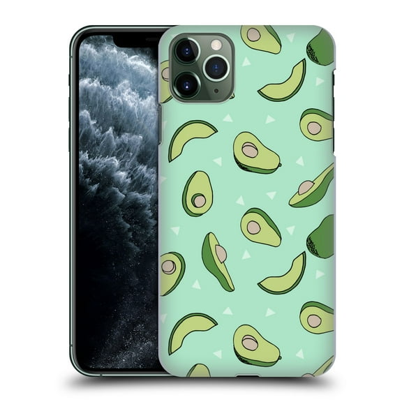 Head Case Designs Officially Licensed Andrea Lauren Design Food Pattern Avocado Hard Back Case Compatible with Apple iPhone 11 Pro Max