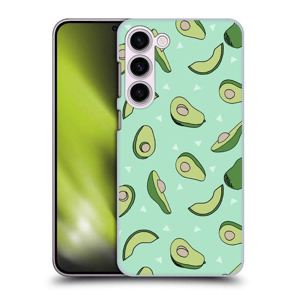 Head Case Designs Officially Licensed Andrea Lauren Design Food Pattern Avocado Hard Back Case Compatible with Samsung Galaxy S23+ 5G