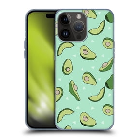 Head Case Designs Officially Licensed Andrea Lauren Design Food Pattern Avocado Soft Gel Case Compatible with Apple iPhone 15 Pro Max